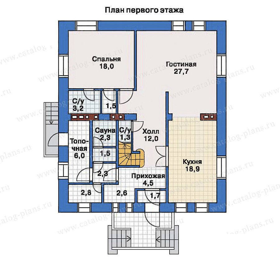 План 1-этажа проекта 33-47