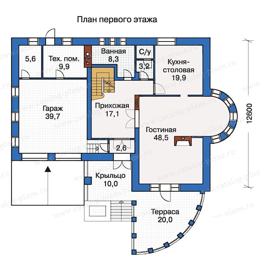 План 2-этажа проекта 30-53
