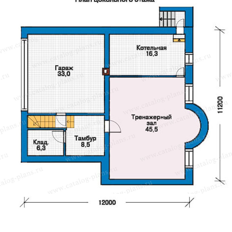 План 1-этажа проекта 30-47