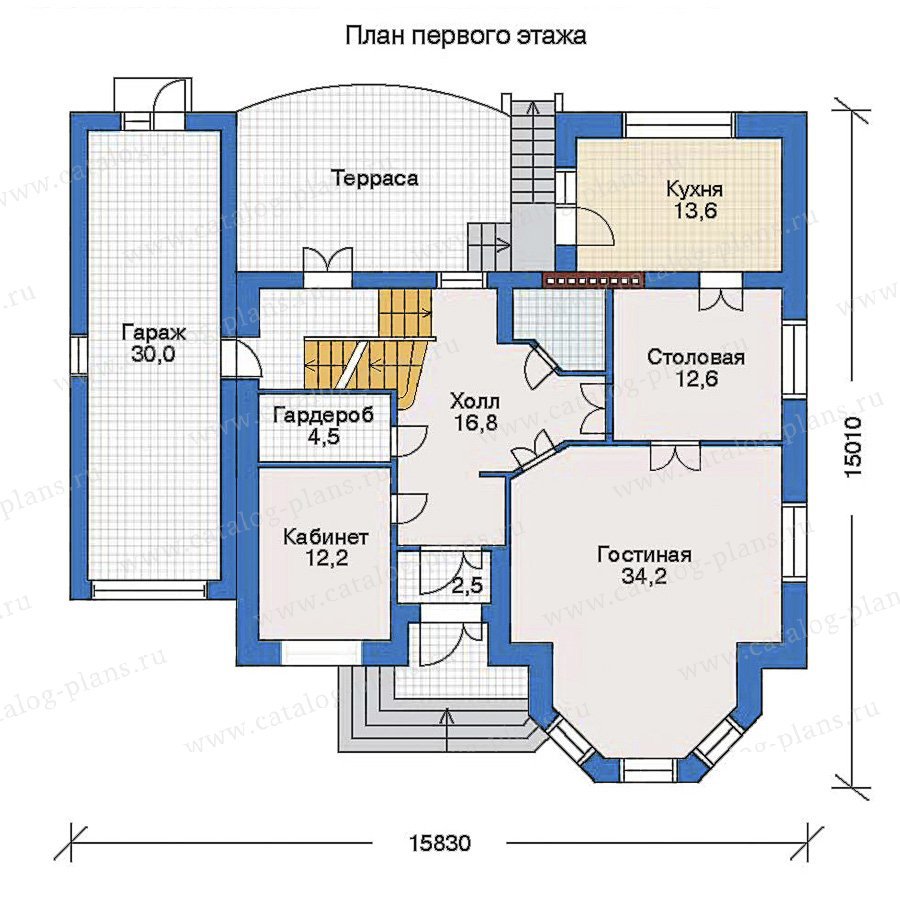 План 2-этажа проекта 31-79