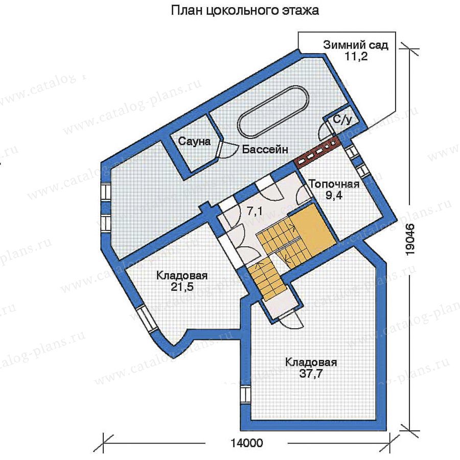 План 1-этажа проекта 32-24