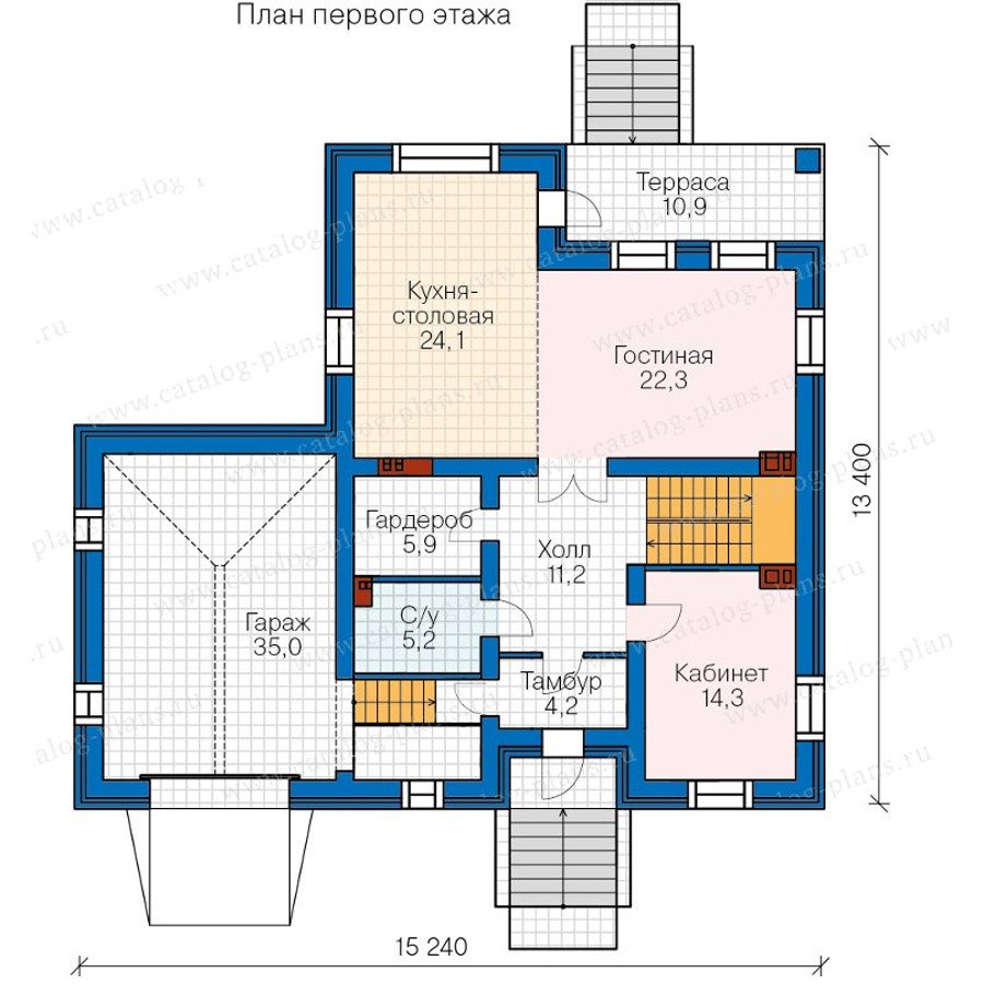 План 2-этажа проекта 40-24