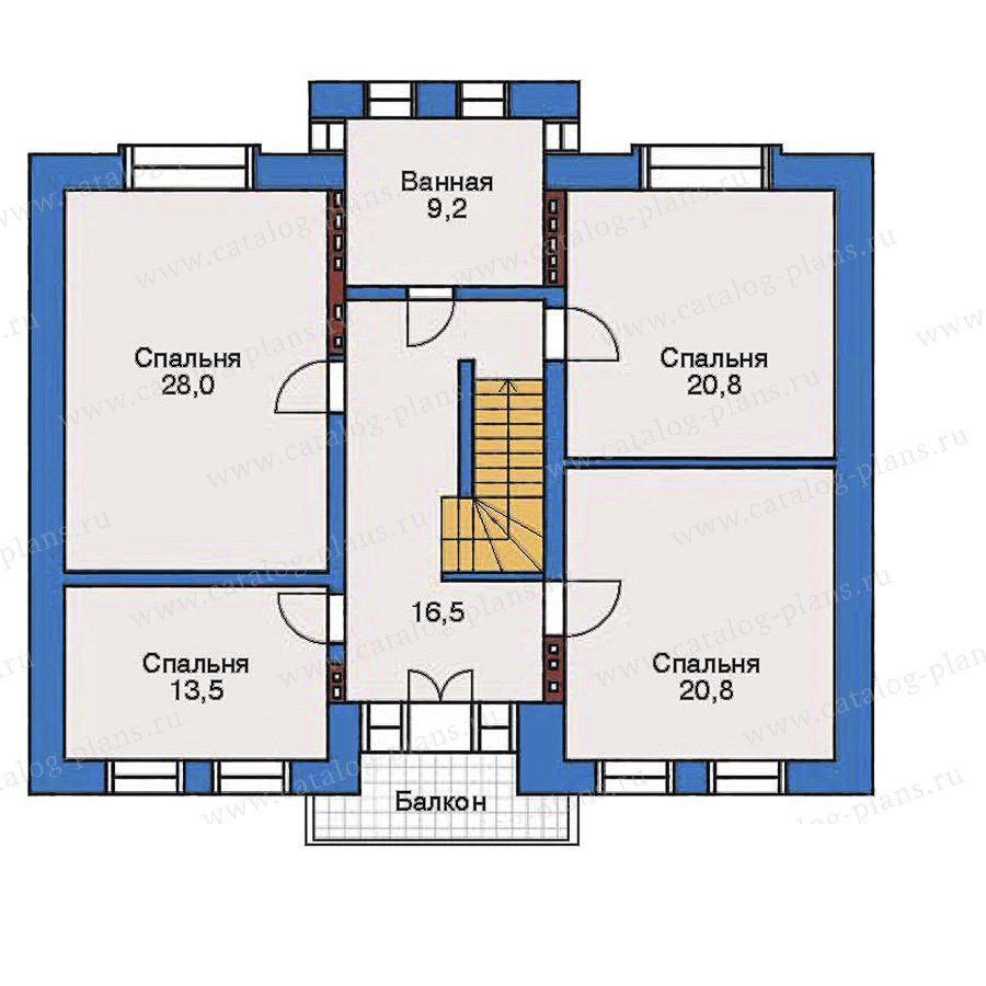 План 3-этажа проекта 32-36