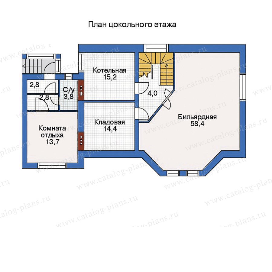 План 1-этажа проекта 32-53