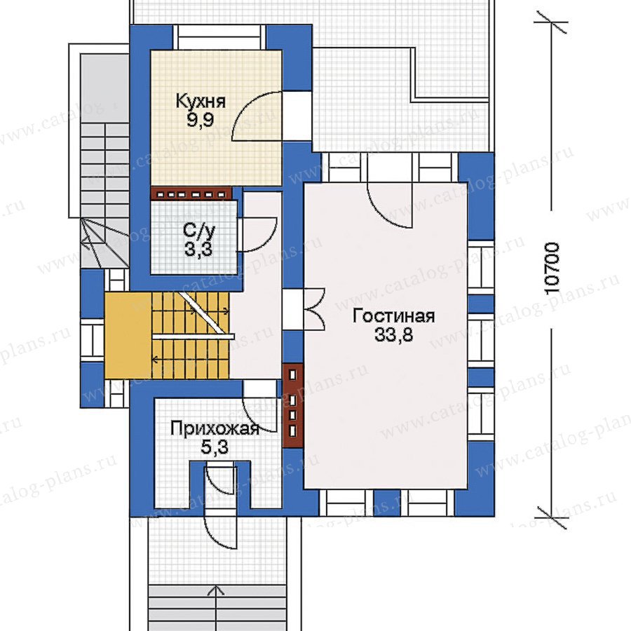 План 2-этажа проекта 32-54