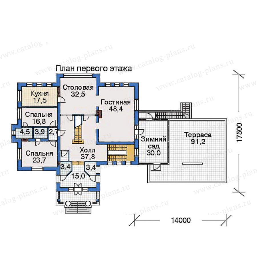 План 2-этажа проекта 32-46