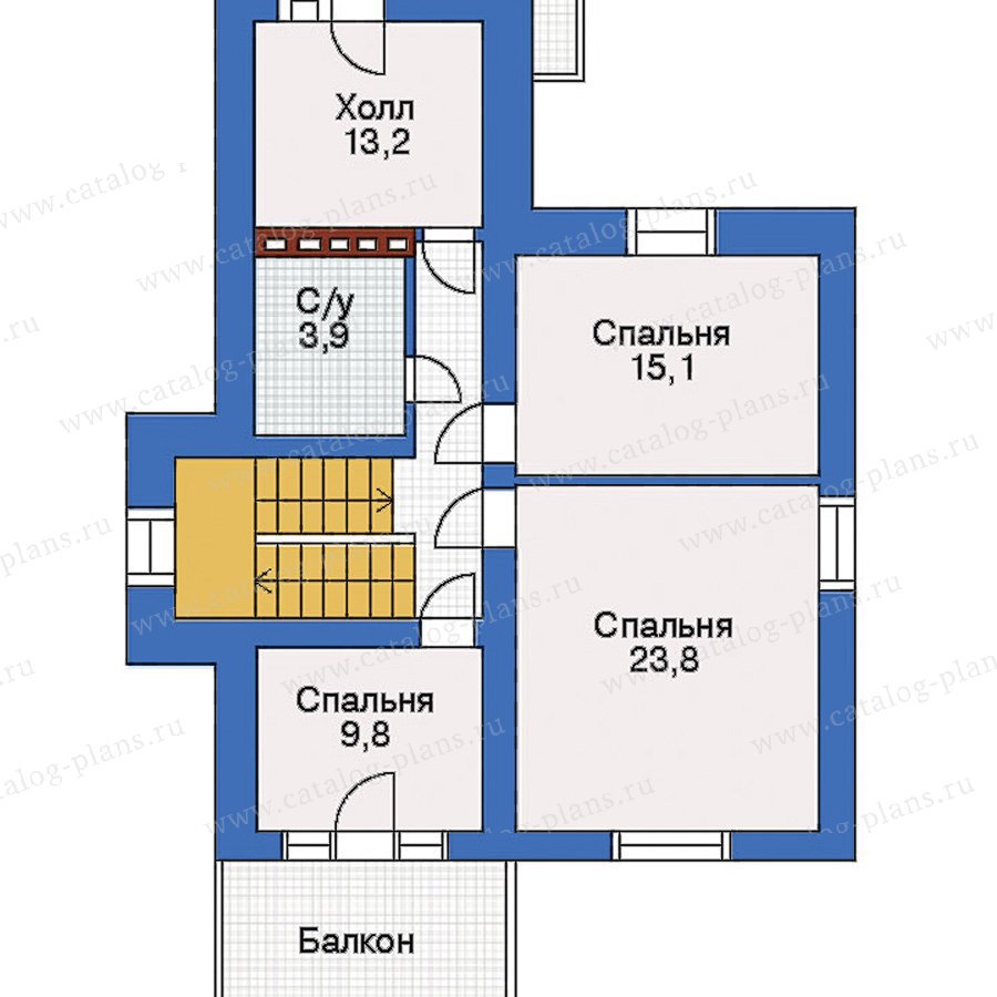План 3-этажа проекта 32-54