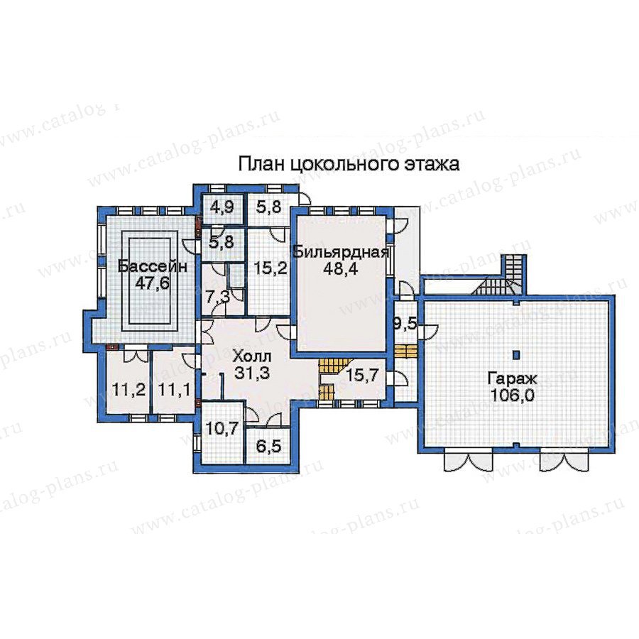 План 1-этажа проекта 32-46