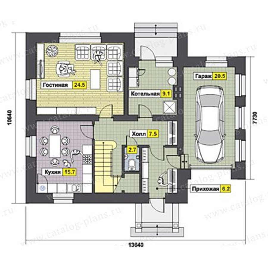 План 1-этажа проекта 49-51K