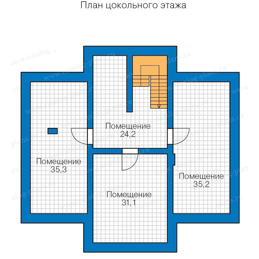 План 1-этажа проекта 48-23A