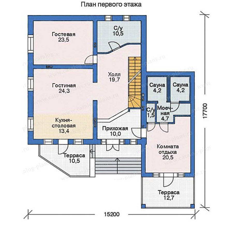 План 2-этажа проекта 35-34