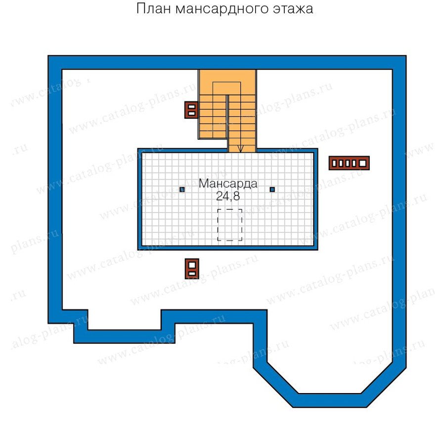 План 3-этажа проекта 40-11BK