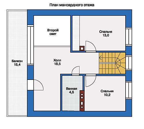 План 2-этажа проекта 33-37