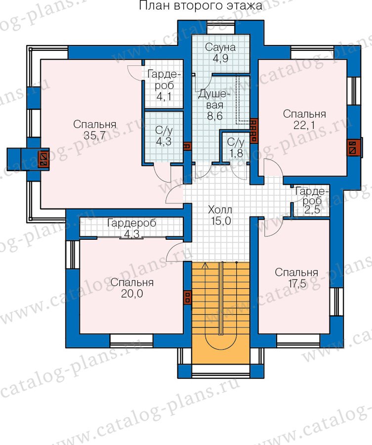 План 2-этажа проекта 48-30A