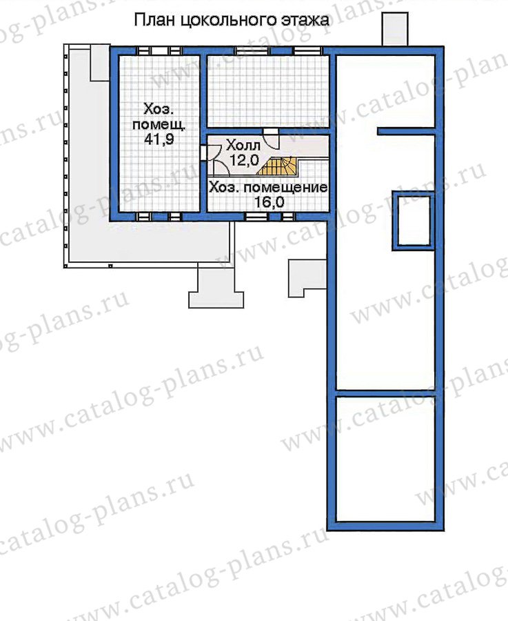 План 1-этажа проекта 32-47