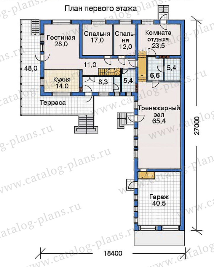 План 2-этажа проекта 32-47
