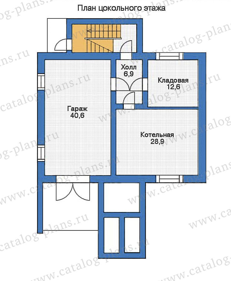 План 1-этажа проекта 35-46