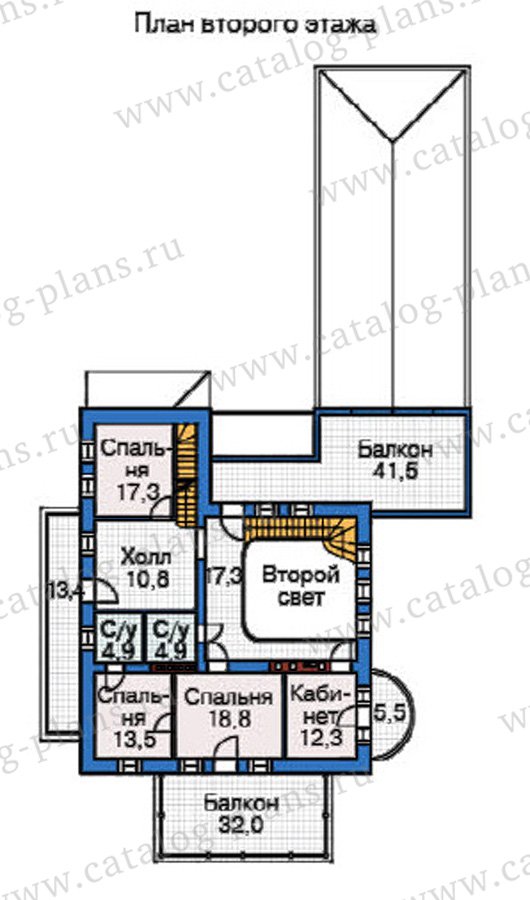 План 3-этажа проекта 37-62