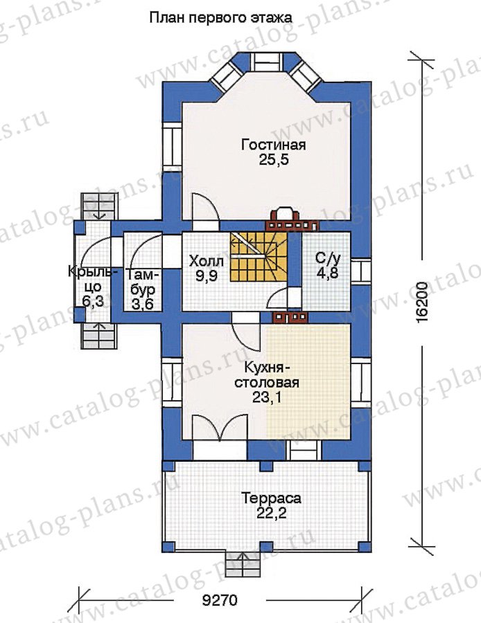 План 2-этажа проекта 36-77