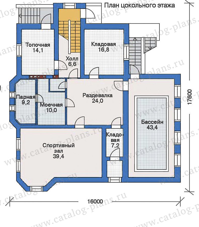 План 1-этажа проекта 35-18