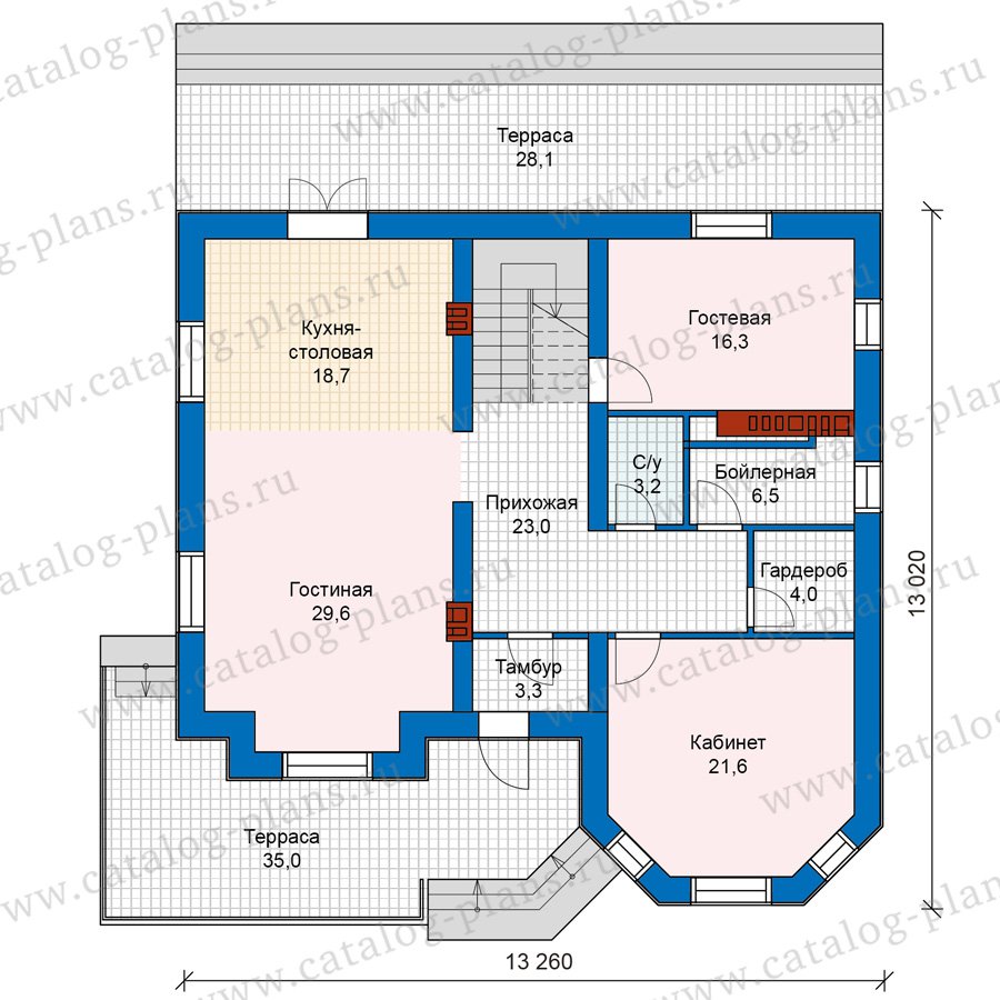 План 2-этажа проекта 40-11A