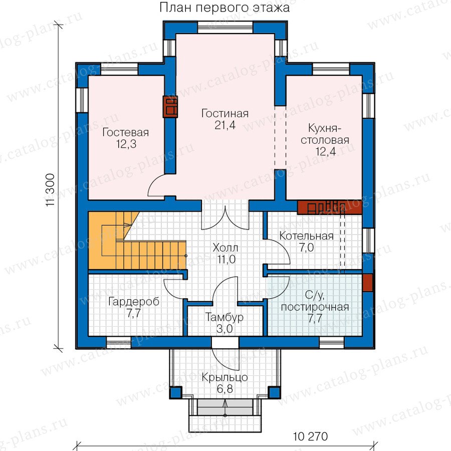 План 1-этажа проекта 57-12A
