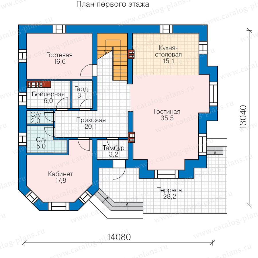 План 1-этажа проекта 40-11G2L