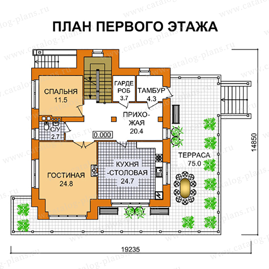 План 2-этажа проекта 61-29L