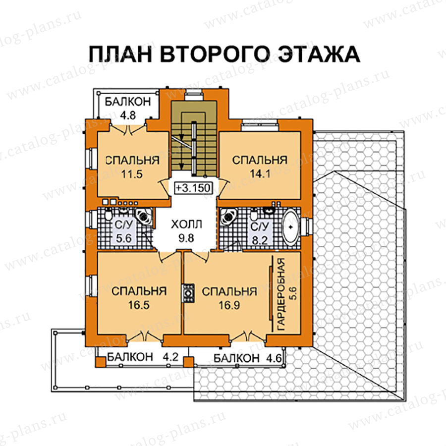 План 3-этажа проекта 61-29L