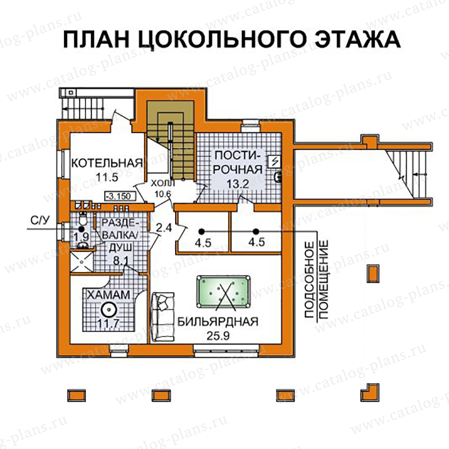 План 1-этажа проекта 61-29L