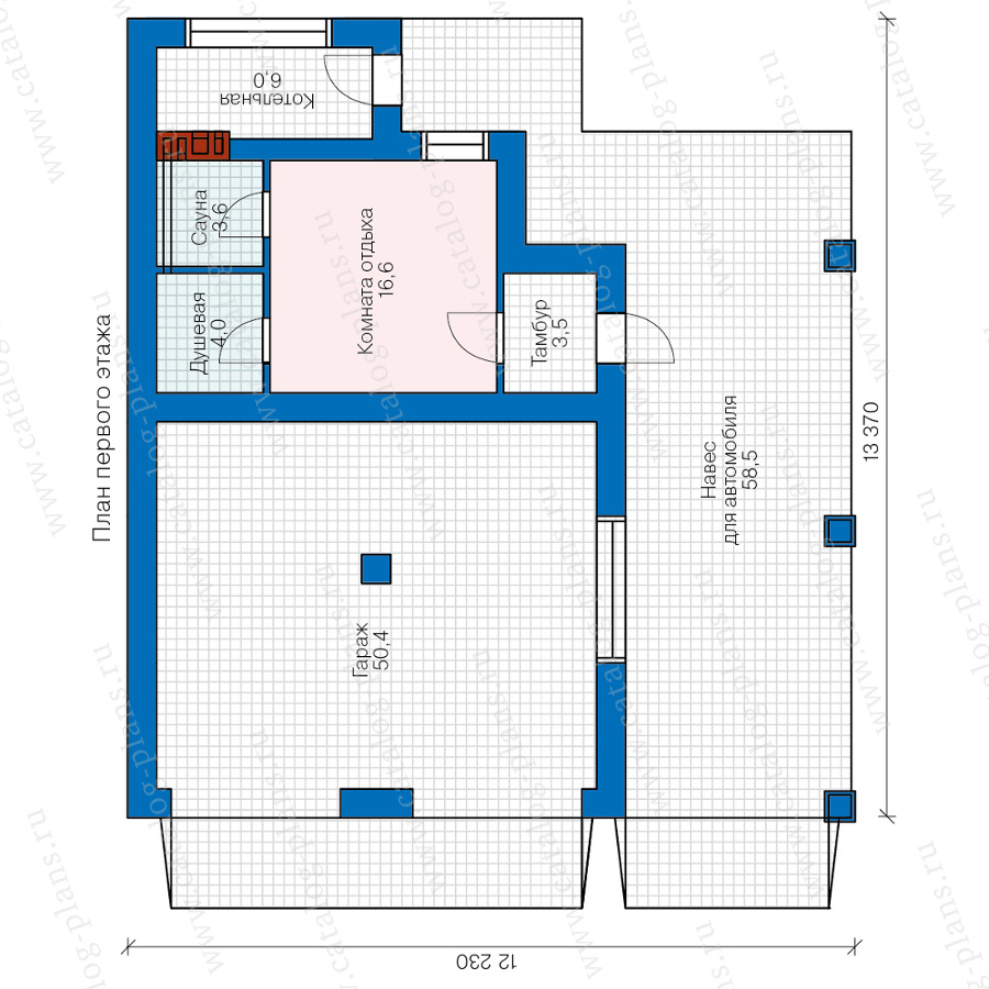 План 1-этажа проекта 90-11