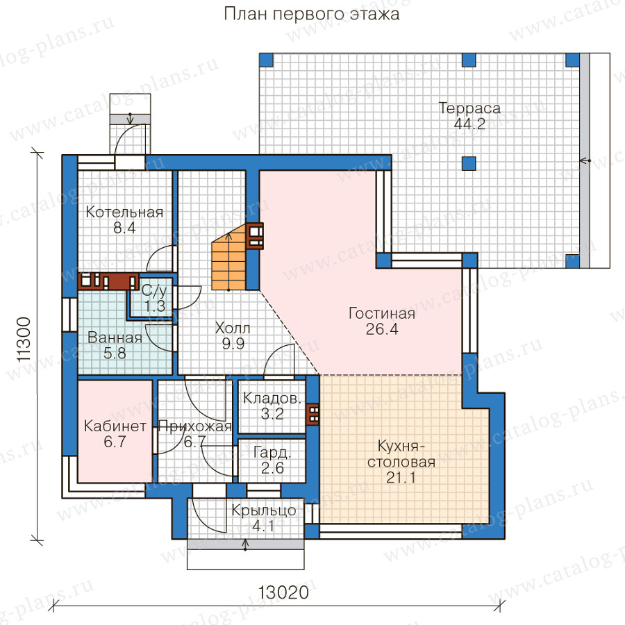 План 1-этажа проекта 62-24A