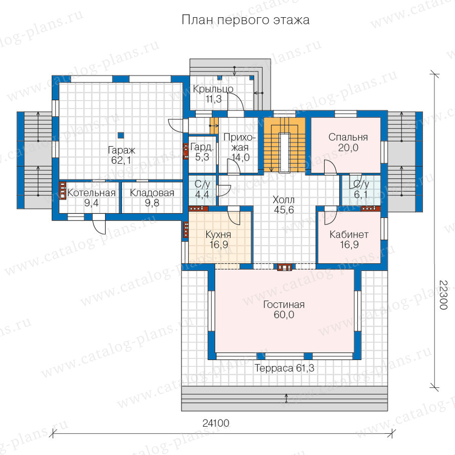 План 1-этажа проекта 63-08A
