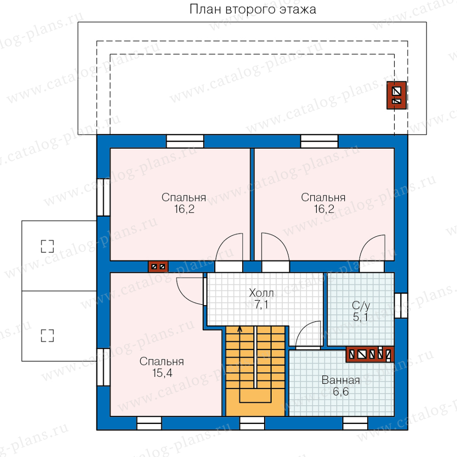 План 2-этажа проекта 40-04J2