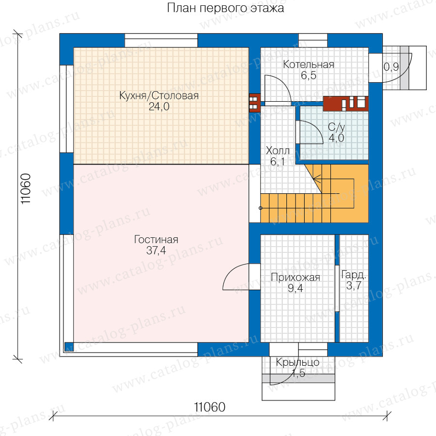 План 1-этажа проекта 62-71B
