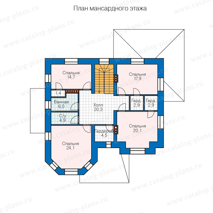 План 3-этажа проекта 40-11ED