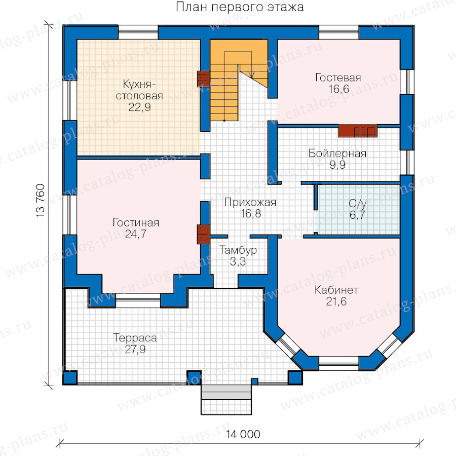 План 1-этажа проекта 40-11BFK