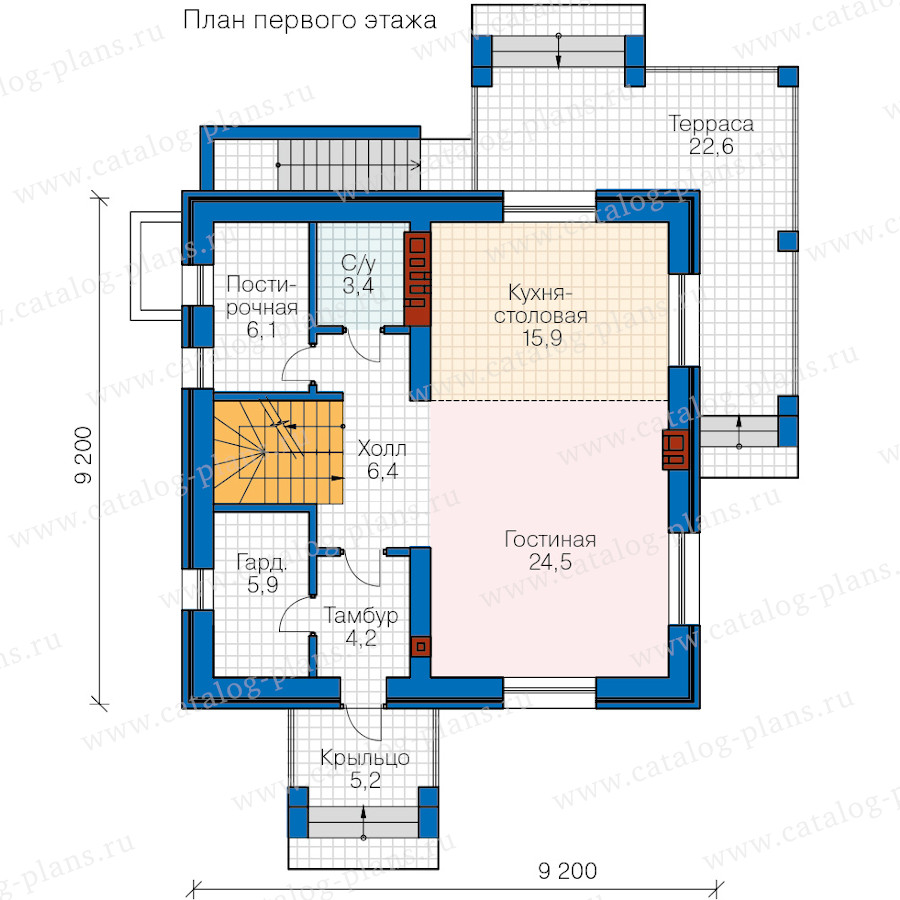 План 2-этажа проекта 58-75AL