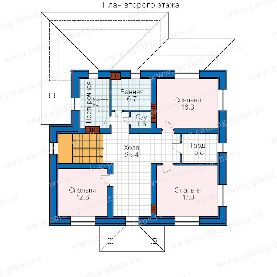 План 2-этажа проекта 59-95ML
