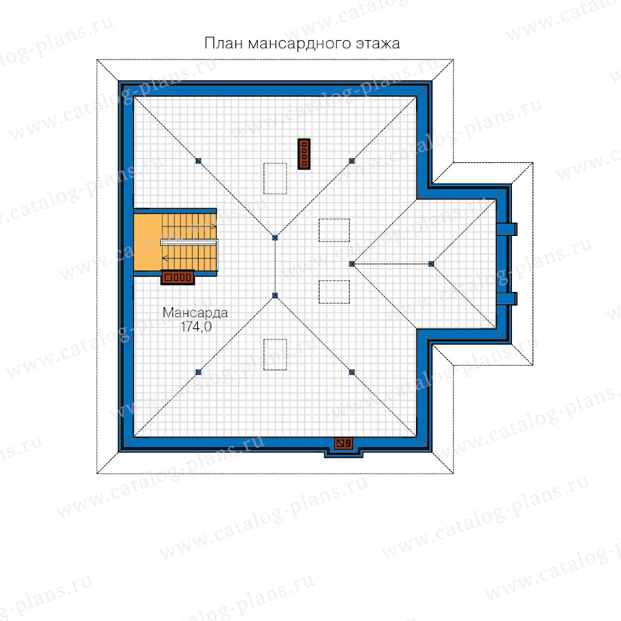 План 3-этажа проекта 48-24DK2L