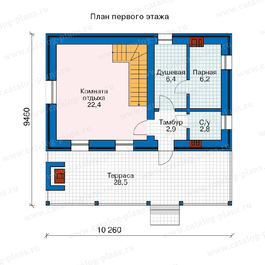 План 2-этажа проекта 90-14DK1L