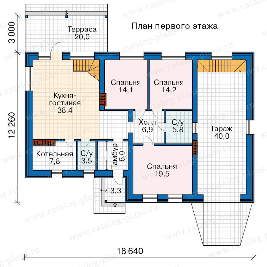 План 2-этажа проекта 58-70ZCK1L