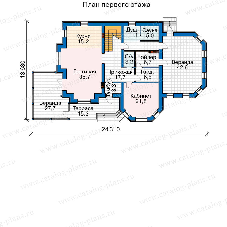 План 1-этажа проекта 40-11MA