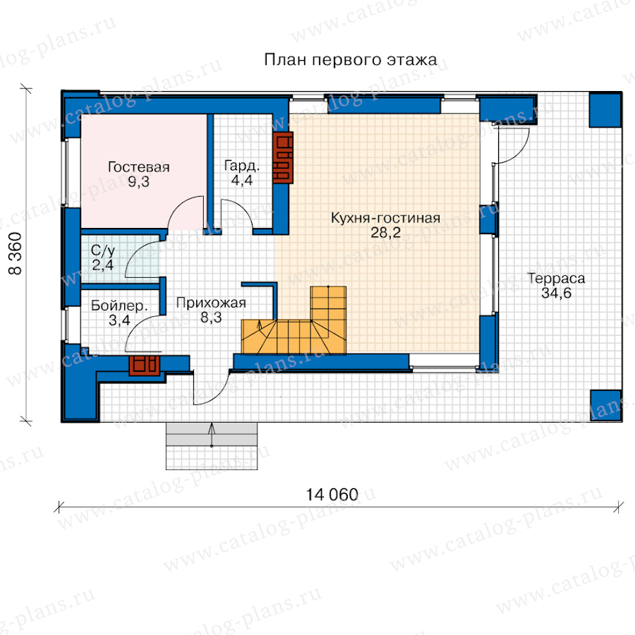 План 1-этажа проекта 63-42A