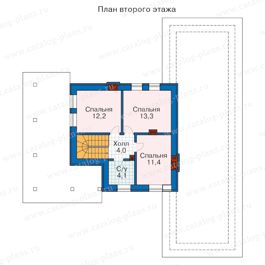 План 2-этажа проекта 48-20EG