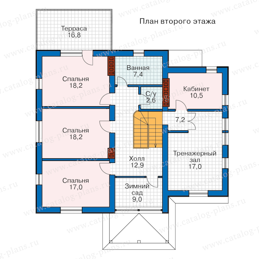 План 2-этажа проекта 57-22D