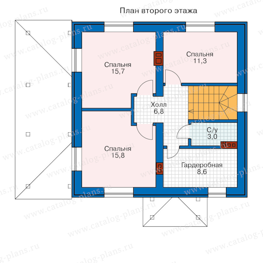 План 2-этажа проекта 57-17AL