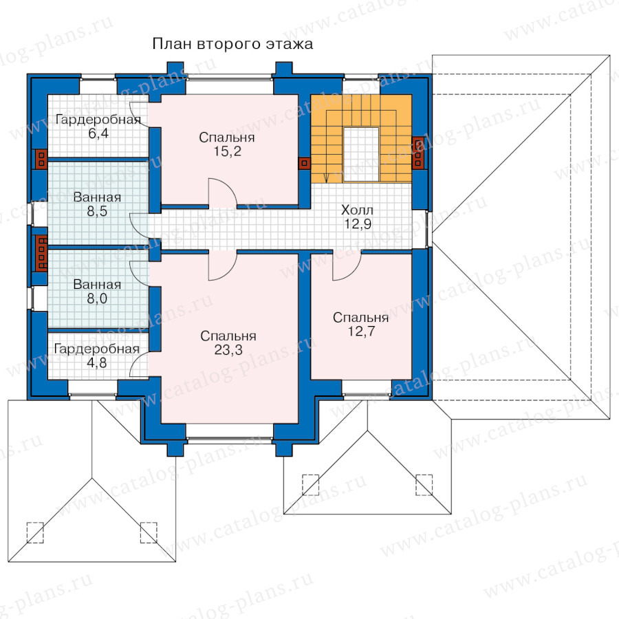 План 2-этажа проекта 45-64NMBKL