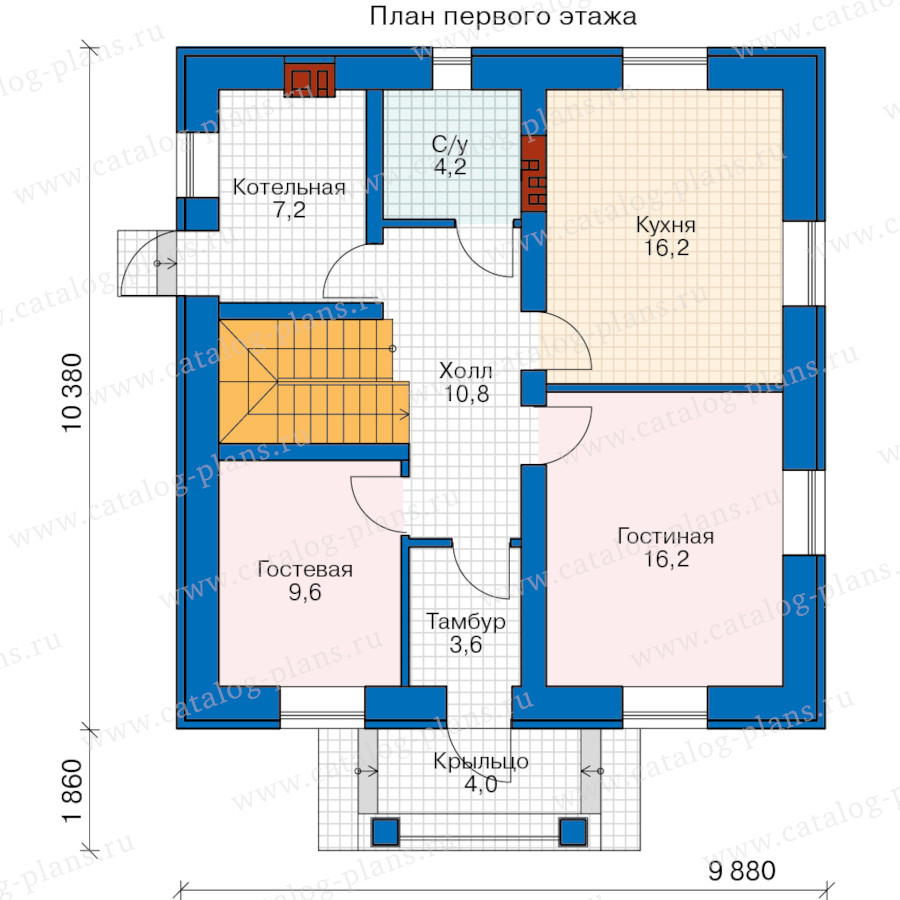 План 1-этажа проекта 40-04AKAL