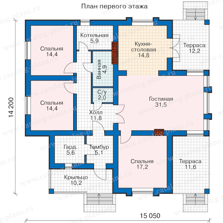 План 1-этажа проекта 62-03B